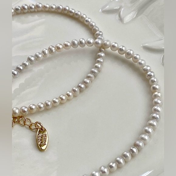 N291-Premium Keshi Pearl And Baby Pearl Pony Necklace - Picture 12 of 12